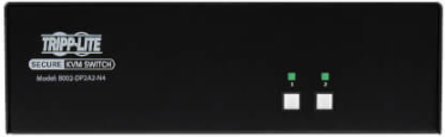 Secure KVM Switch, 2-Port, Dual-Monitor, DisplayPort, 4K, NIAP PP4.0, Audio, TAA