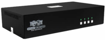 Secure KVM Switch, 4-Port, Dual Head, DisplayPort, 4K, NIAP PP4.0, Audio, TAA