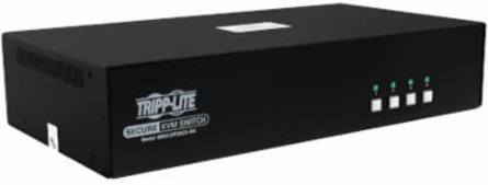 Secure KVM Switch, 4-Port, Dual Head, DisplayPort, 4K, NIAP PP4.0, Audio, CAC, TAA