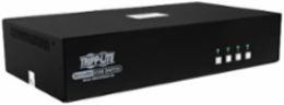 Secure KVM Switch, 4-Port, Dual Head, DisplayPort, 4K, NIAP PP4.0, Audio, CAC, TAA
