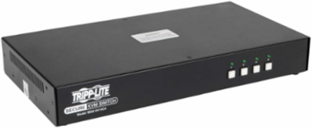 4-Port NIAP PP3.0 Certified Secure KVM Switch, DVI-I, Supports 2560 x 1600