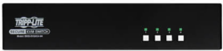 Secure KVM Switch, 4-Port, Dual Head, DVI-I, NIAP PP4.0, Audio, CAC, TAA