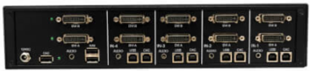 Secure KVM Switch, 4-Port, Dual Head, DVI-I, NIAP PP4.0, Audio, CAC, TAA