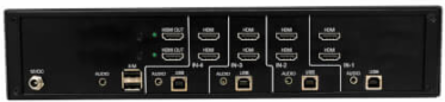 Secure KVM Switch, 4-Port, Dual Head, HDMI, 4K 60Hz, NIAP PP4.0, Audio, TAA