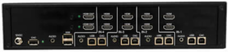 Secure KVM Switch, 4-Port, Dual Head, HDMI, 4K 60Hz, NIAP PP4.0, Audio, CAC, TAA