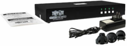 Secure KVM Switch, 4-Port, Single Head, DP to HDMI, 4K 60Hz, NIAP PP4.0, Audio, CAC, TAA