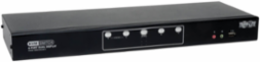 4-Port Dual Monitor DVI KVM Switch with Audio & USB 2.0 Hub, DVI-D Dual Link Support