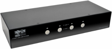 4-Port DisplayPort KVM Switch with Audio, USB 3.0 Hub, Supports 2560 x 1600