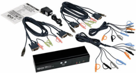 2-Port DVI Dual-Link USB KVM Switch with Audio, 2560x1600 Resolution