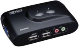 2-Port USB KVM Switch with Audio, 2048 x 1536 Resolution, Compact Design