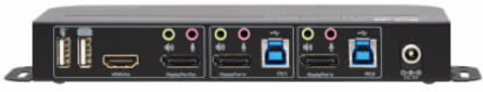 KVM Switch, 2-Port, DisplayPort/HDMI, USB 3.0, 4K 60 Hz, HDR, DP 1.4, HDCP 2.2