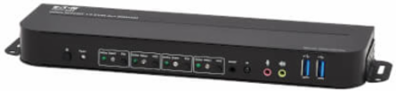 KVM Switch, 4-Port, DisplayPort/HDMI, USB 3.0, 4K 60 Hz, HDR, DP 1.4, HDCP 2.2