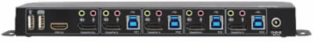 KVM Switch, 4-Port, DisplayPort/HDMI, USB 3.0, 4K 60 Hz, HDR, DP 1.4, HDCP 2.2