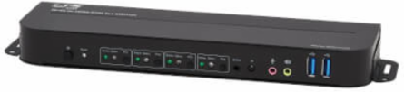 KVM Switch, 4-Port, HDMI, USB 3.0, 4K 60 Hz, HDR, HDCP 2.2, IR