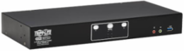 KVM Switch, 2-Port, DisplayPort Dual-Display, USB 3.2 Gen 1, 4K 60 Hz, HDCP 2.2, TAA