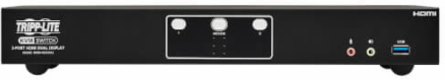 KVM Switch, 2-Port, HDMI Dual-Display, USB 3.2 Gen 1, 4K 60 Hz, HDCP 2.2, TAA