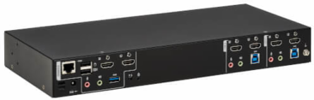 KVM Switch, 2-Port, HDMI Dual-Display, USB 3.2 Gen 1, 4K 60 Hz, HDCP 2.2, TAA