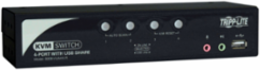 4-Port KVM Switch with Audio, USB 2.0, and Push Button Control