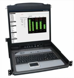 8-Port 1U Rack-Mount KVM Switch with 19 Inch LCD, HD15/USB/PS2 Ports