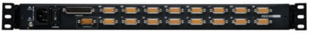 16-Port 1U Rack-Mount KVM Switch with 19 Inch LCD, Daisy-Chaining Capability