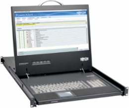 1U Rack-Mount Console with 19 Inch LCD, 1920 x 1080 Resolution