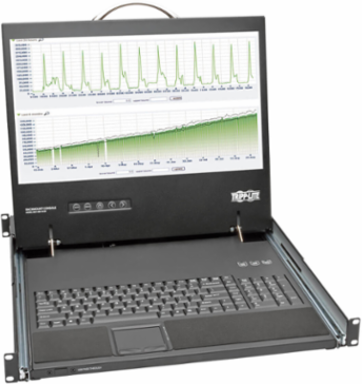 1U Rack-Mount Console with 19 Inch LCD, Short-Depth, TAA Compliant