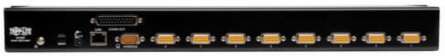 8-Port 1U Rack-Mount IP KVM Switch, PS/2 & USB Connectivity, Remote Access, 3-Year Warranty
