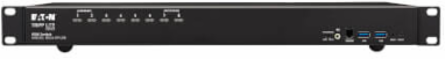 KVM Switch, 8-Port, DisplayPort, USB, Stereo Audio, 4K 60Hz, 1U Rack-Mount, TAA