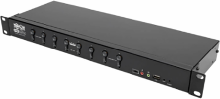 8-Port DVI/USB KVM Switch, 1920 x 1200 Resolution, Rack-Mountable, Audio Support