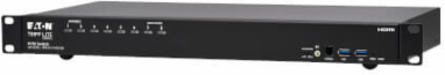 KVM Switch, 8-Port, HDMI, USB, Stereo Audio, 4K 60Hz, 1U Rack-Mount, TAA