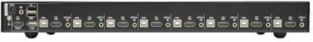 KVM Switch, 8-Port, HDMI, USB 2.0, Stereo Audio, 2560 x 1600, 1U Rack-Mount, TAA