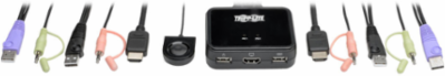 2-Port USB/HDMI KVM Switch with Built-in 4 ft. Cables, 1920 x 1200 Resolution