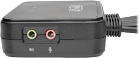 2-Port USB/HDMI KVM Switch with Built-in 4 ft. Cables, 1920 x 1200 Resolution