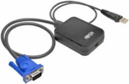 KVM Console Adapter, 1920 x 1200 @ 60 Hz, USB 2.0, Compact Design