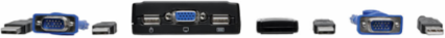 2-Port USB VGA KVM Switch with Built-in Cables, Supports 2048x1536 Resolution