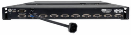 8-Port 1U Rack-Mount KVM Switch with 19 Inch LCD and 1366 x 768 Resolution