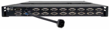 16-Port Rack-Mount KVM Switch with 19 Inch LCD, VGA Support and Daisy-Chaining to 256