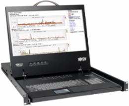 16-Port Rack-Mount KVM Switch with 19 Inch LCD, VGA Support and Daisy-Chaining to 256