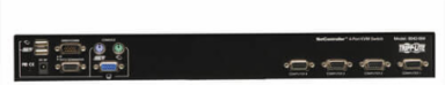4-Port 1U Rack-Mount KVM Switch, VGA, USB/PS2 with On-Screen Display, 2048x1536