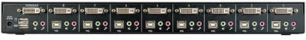8-Port 1U Rack-Mount DVI/USB KVM Switch with Audio, 1920x1200 Resolution