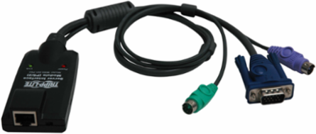 NetDirector PS/2 Server Interface Unit, Cat5e/6 Compatible, 164 ft Distance