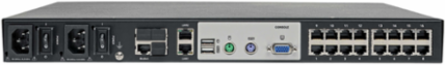 16-Port KVM over IP Switch, 1U Rack-Mount, Cat5, Dual User