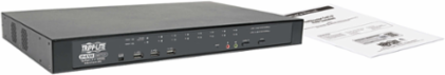 16-Port KVM over IP Switch, 1U Rack-Mount, Cat5, Dual User