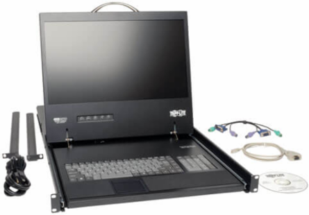 NetCommander 16-Port Cat5 1U Rack-Mount KVM Switch with 19 Inch LCD, 1366 x 768 Resolution