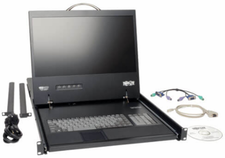 NetCommander 16-Port Cat5 1U Rack-Mount KVM Switch with 19 Inch LCD, 1366 x 768 Resolution
