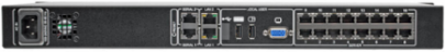 16-Port KVM Switch, 1U Rack-Mount, IP Remote Access, Supports 1920x1080 Video