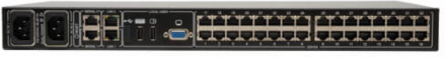 32-Port KVM Switch with IP Remote Access, Supports 3 Users, Rack-Mountable