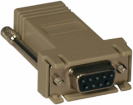 Modular Serial Adapter DB9F to RJ45F, Straight Wiring, Lifetime Warranty