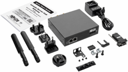 4-Port Console Server with 4G LTE, Dual GbE NIC, 4Gb Flash, Rackmountable