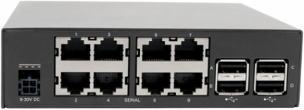 8-Port Console Server with 4G LTE, Dual Gigabit NIC, 4Gb Flash, Rackmountable